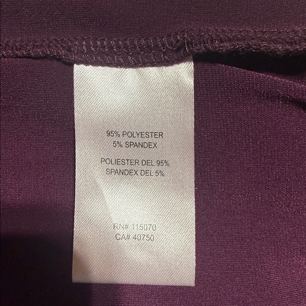 Nina Leonard Asymmetrical Dress in Deep Purple - Picture 14 of 14